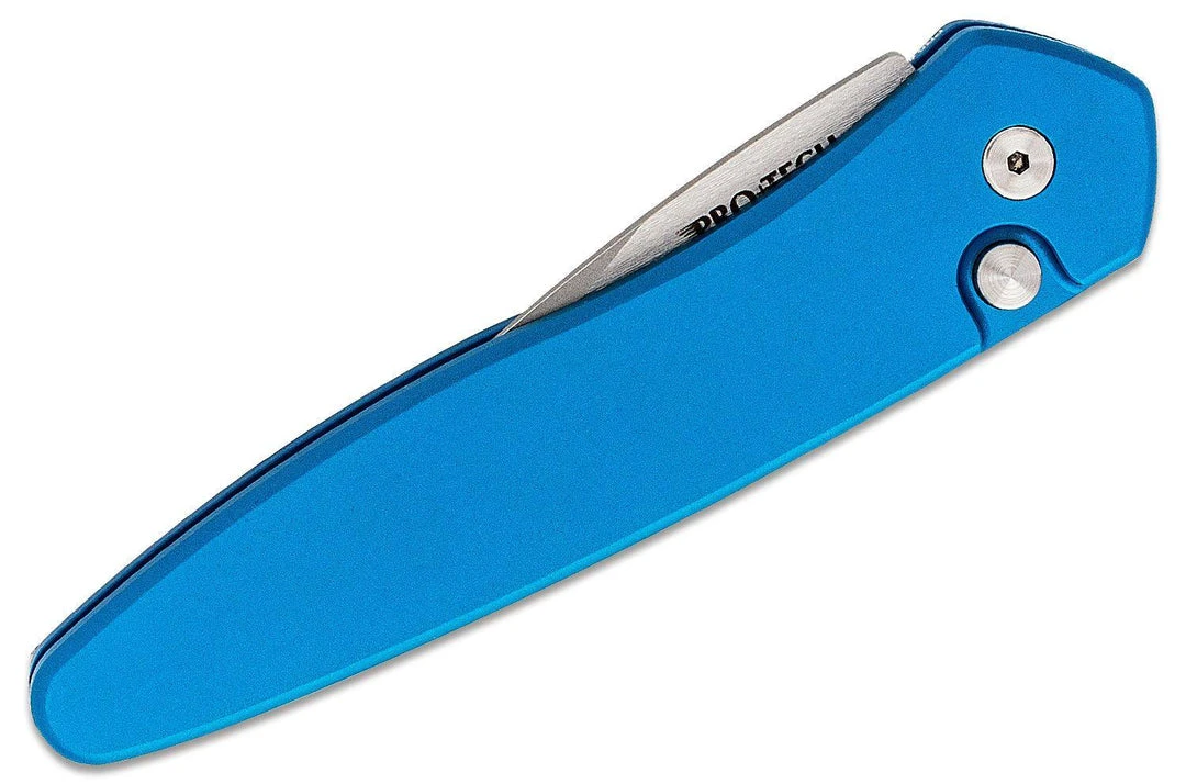 PROTECH KNIVES All Knife Brands Pro-Tech Half Breed Auto 3605-BLUE Handle Stonewash BLade 4 PROTECH KNIVES All Knife Brands Pro-Tech Half Breed Auto 3605-BLUE Handle Stonewash BLade