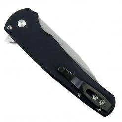 PROTECH KNIVES Pro-Tech Malibu Wharncliffe Plunge Lock Flipper Knife Black (3.3
