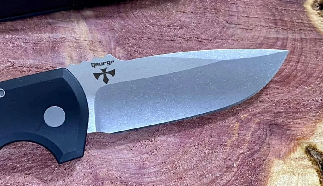 PROTECH KNIVES Pro-Tech Rockeye Auto Black Handle, Stonewash S35VN Blade LG301 8 PROTECH KNIVES Pro-Tech Rockeye Auto Black Handle, Stonewash S35VN Blade LG301