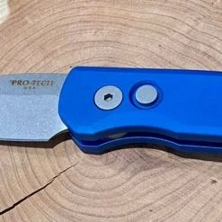 PROTECH KNIVES Pro-Tech Runt 5 Blue Handle Stonewash Wharncliffe 20-CV (R5101-Blue) All Knife Brands 12 PROTECH KNIVES Pro-Tech Runt 5 Blue Handle Stonewash Wharncliffe 20-CV (R5101-Blue) All Knife Brands