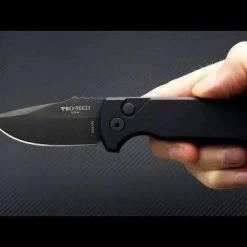 All Knife Brands Protech Knives Les George SBR Black DLC LG403