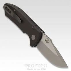 PROTECH KNIVES All Knife Brands ProTech Les George SBR Stonewashed Blade Knurled LG405