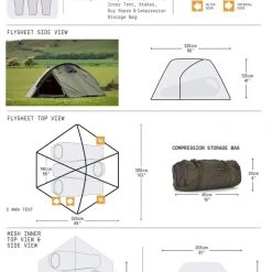 Snugpak Bunker 3 Person Tent / Tactical Shelter (Olive) Tents & Shelters 13 Snugpak Bunker 3 Person Tent / Tactical Shelter (Olive) Tents & Shelters