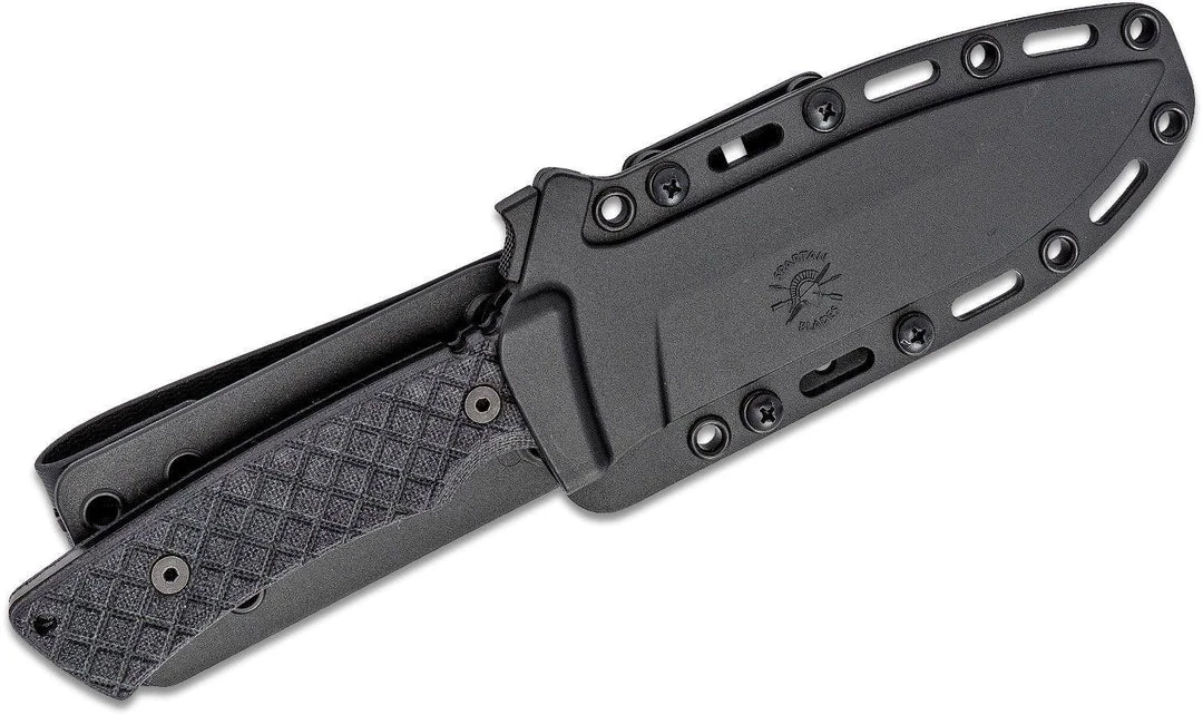 SPARTAN BLADES Spartan SBSL003BKBK Pro Grade Damysus Fixed Blade Knife 5.5" 6 SPARTAN BLADES Spartan SBSL003BKBK Pro Grade Damysus Fixed Blade Knife 5.5"