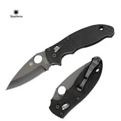 Spyderco C101GPBBK2 Manix 2 Knife Tactical (3.375" Black) Spyderco Knives 12 Spyderco C101GPBBK2 Manix 2 Knife Tactical (3.375
