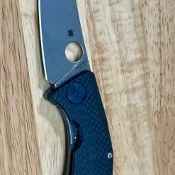 Spyderco C235CFTIP Drunken Folding Knife 3.5" S90V Carbon Fiber / Titanium (Pre-Owned) Spyderco Knives