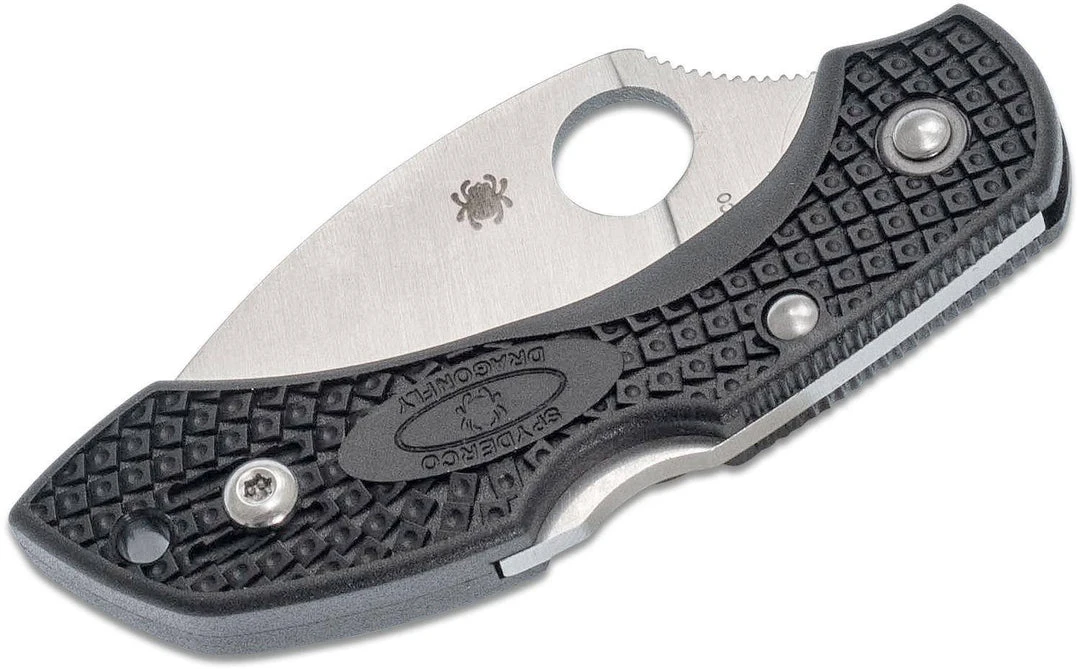Spyderco Dragonfly 2 Wharncliffe Knife 2.28" Satin Plain Blade, Black Handles 4 Spyderco Dragonfly 2 Wharncliffe Knife 2.28" Satin Plain Blade, Black Handles