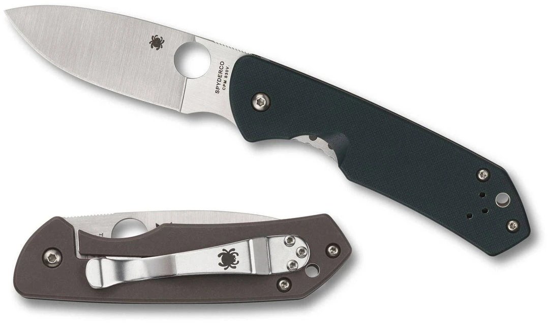 Spyderco Jerry Brouwer Knife 2.77" S30V Satin Blade G10 - Ti Handles 4 Spyderco Jerry Brouwer Knife 2.77" S30V Satin Blade G10 - Ti Handles