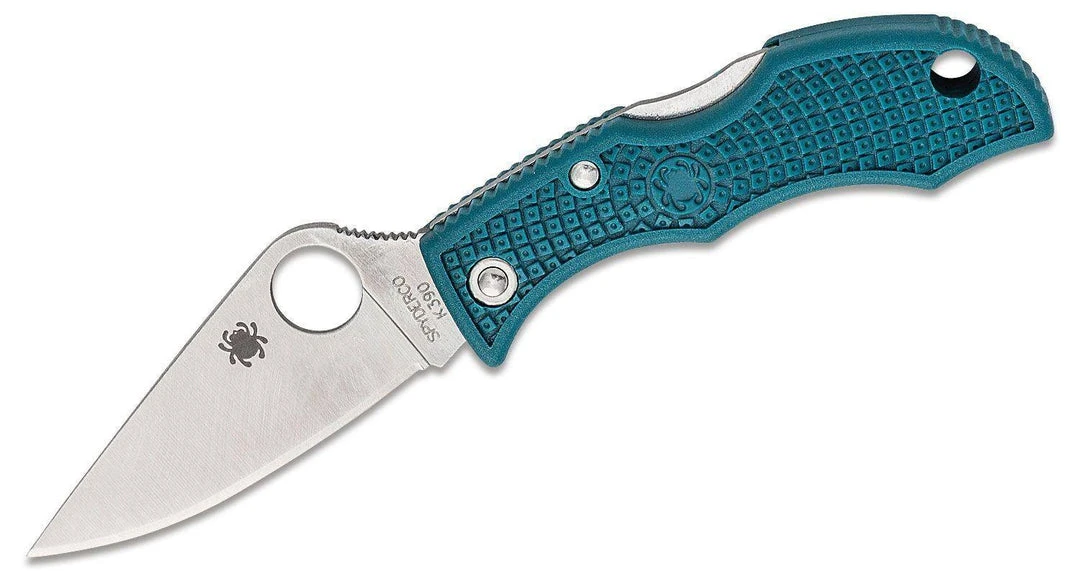 Spyderco Ladybug 3 Knife 1.97" K390 Satin Plain Blade, Blue FRN Handles - LFP3K390 Spyderco Knives 3 Spyderco Ladybug 3 Knife 1.97" K390 Satin Plain Blade, Blue FRN Handles - LFP3K390 Spyderco Knives
