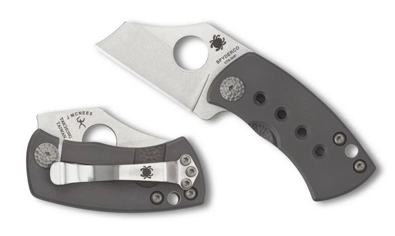 Spyderco McBee Folding Knife With 1.52" CTS XHP Stainless Steel Blade And Premium Titanium Handle - PlainEdge - Spyderco Knives 3 Spyderco McBee Folding Knife With 1.52" CTS XHP Stainless Steel Blade And Premium Titanium Handle - PlainEdge - Spyderco Knives