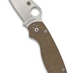 Spyderco Paramilitary 2 C81MPCW2 Folding Knife 3.47" CruWear Canvas Micarta Spyderco Knives 21 Spyderco Paramilitary 2 C81MPCW2 Folding Knife 3.47