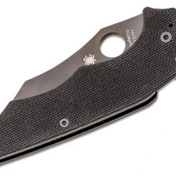 Spyderco YoJumbo Blackout Folding Knife 3.98" S30V Black Blade