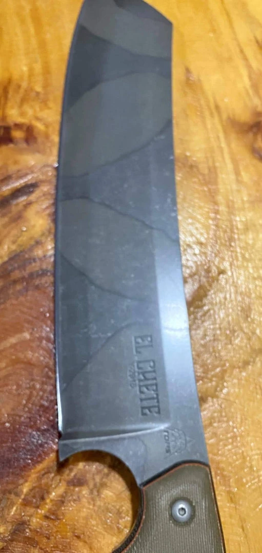 TOPS Knives El Chete With Camo Finish Blade 8 TOPS Knives El Chete With Camo Finish Blade